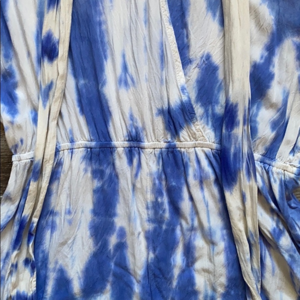 ❌Sold❌ Lulu’s Seaside Gal Blue Tie Dye Romper - Picture 9 of 14